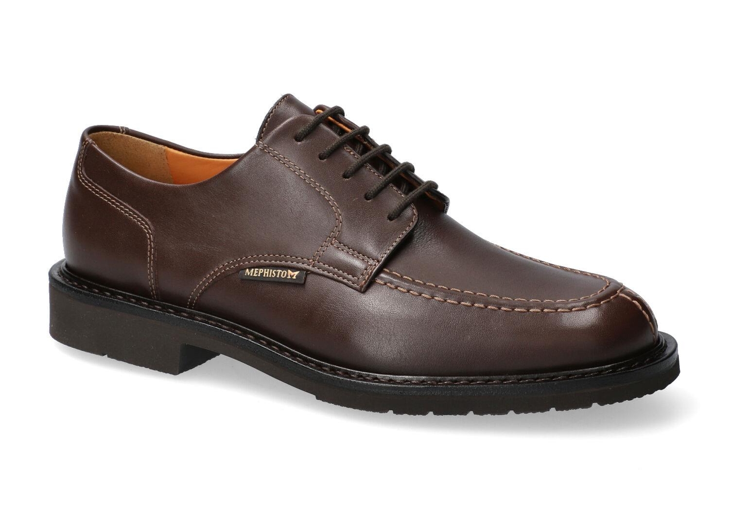 lacets homme modèle Phoebus Cuir Brun Foncé - Mephisto